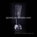 Prêmios de vidro em branco personalizado troféu de cristal